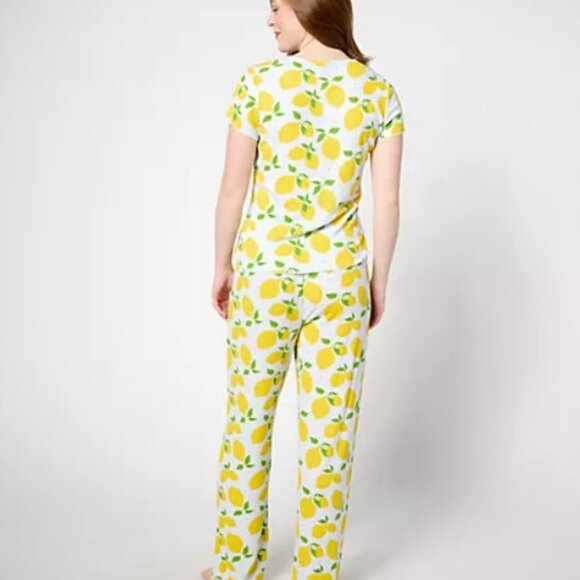 BumbleBella by Jill Martin Dreamy Rib Jersey Tee & Pants Set - Size S - Picture 2 of 10